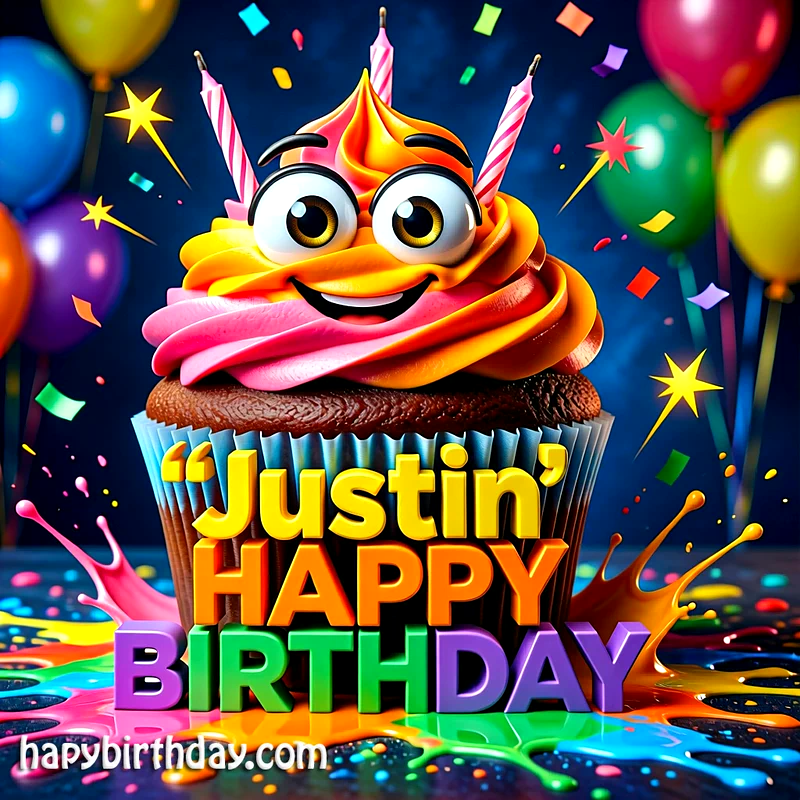 Download Free justin Happy Birthday Cake Picture HD