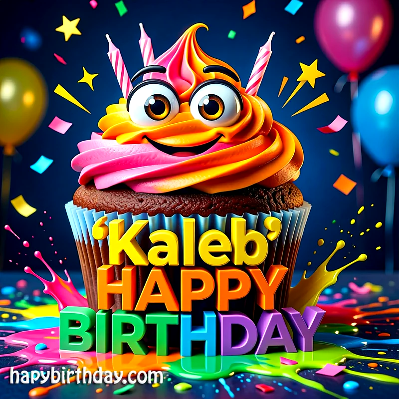 Download Free kaleb Happy Birthday Cake Picture HD