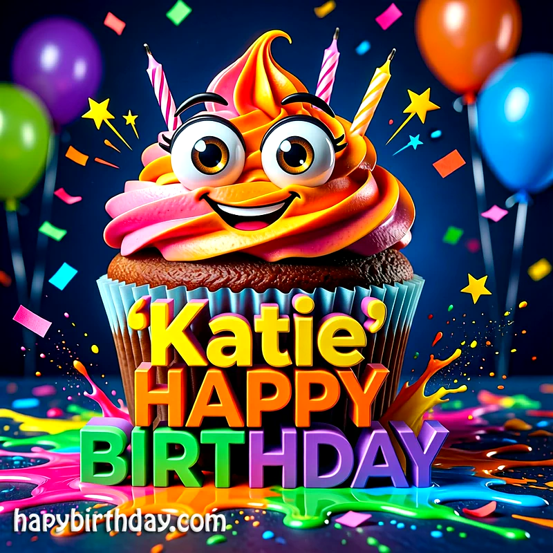 Download Free katie Happy Birthday Cake Picture HD