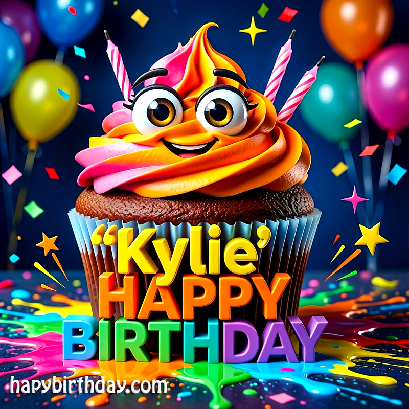 Download Free kylie Happy Birthday Cake Picture HD