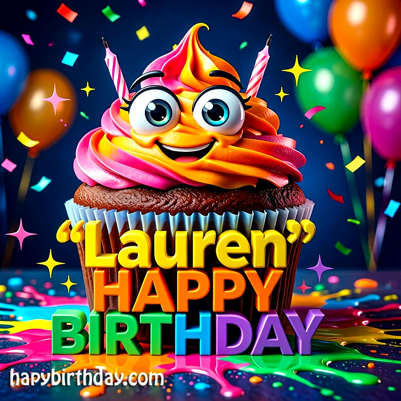 Download Free lauren Happy Birthday Cake Picture HD
