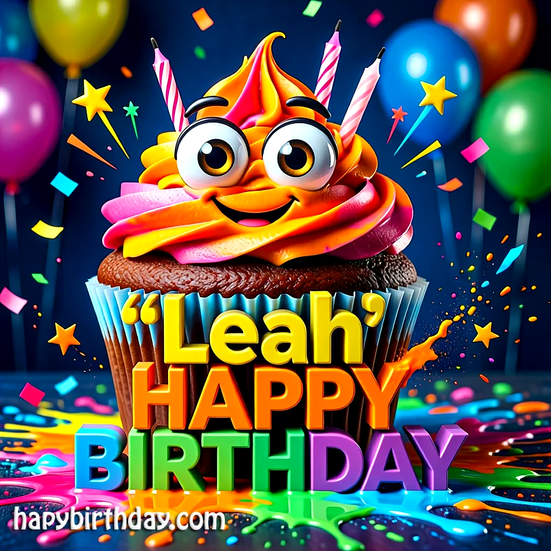 Download Free leah Happy Birthday Cake Picture HD