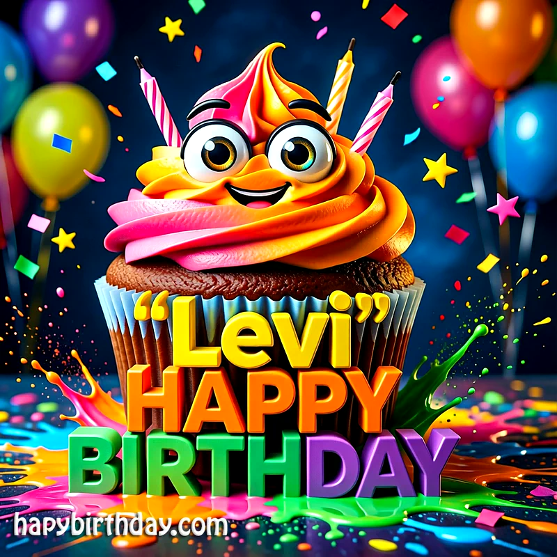 Download Free levi Happy Birthday Cake Picture HD