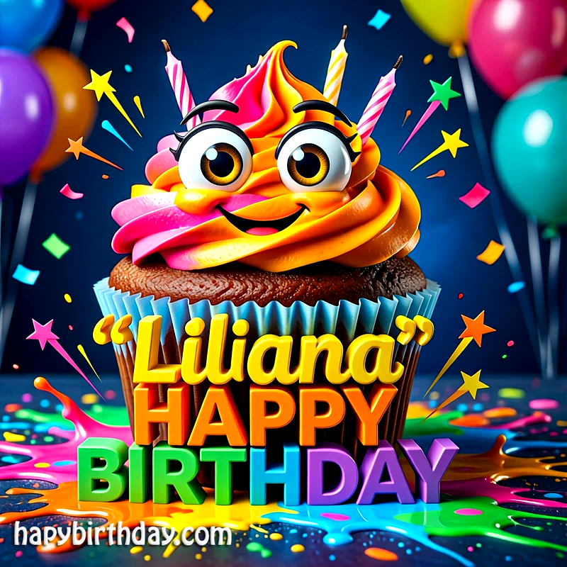 Download Free liliana Happy Birthday Cake Picture HD