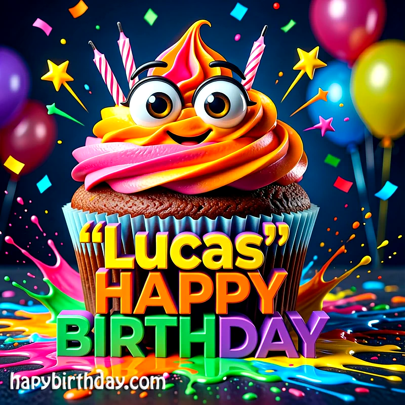 Download Free lucas Happy Birthday Cake Picture HD