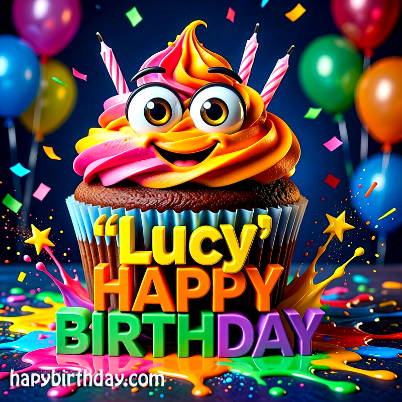 Download Free lucy Happy Birthday Cake Picture HD