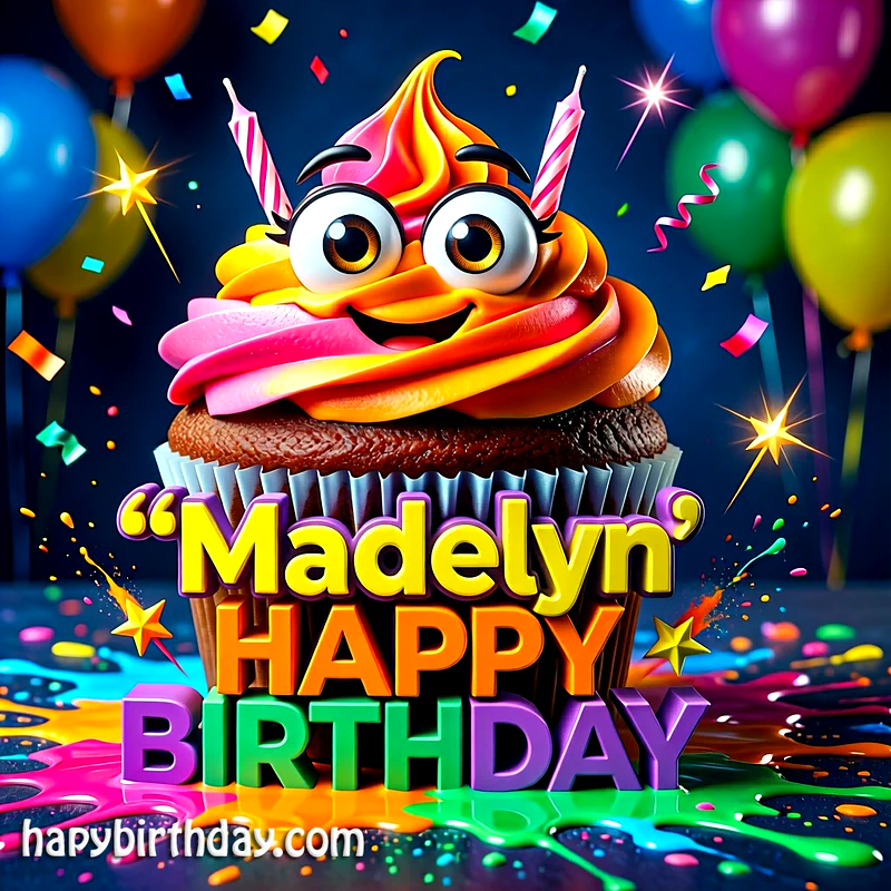 Download Free madelyn Happy Birthday Cake Picture HD
