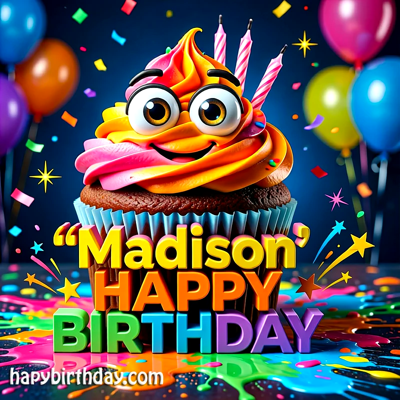 Download Free madison Happy Birthday Cake Picture HD