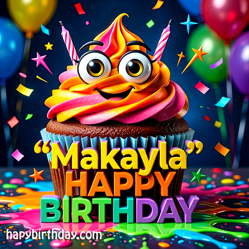Download Free makayla Happy Birthday Cake Picture HD