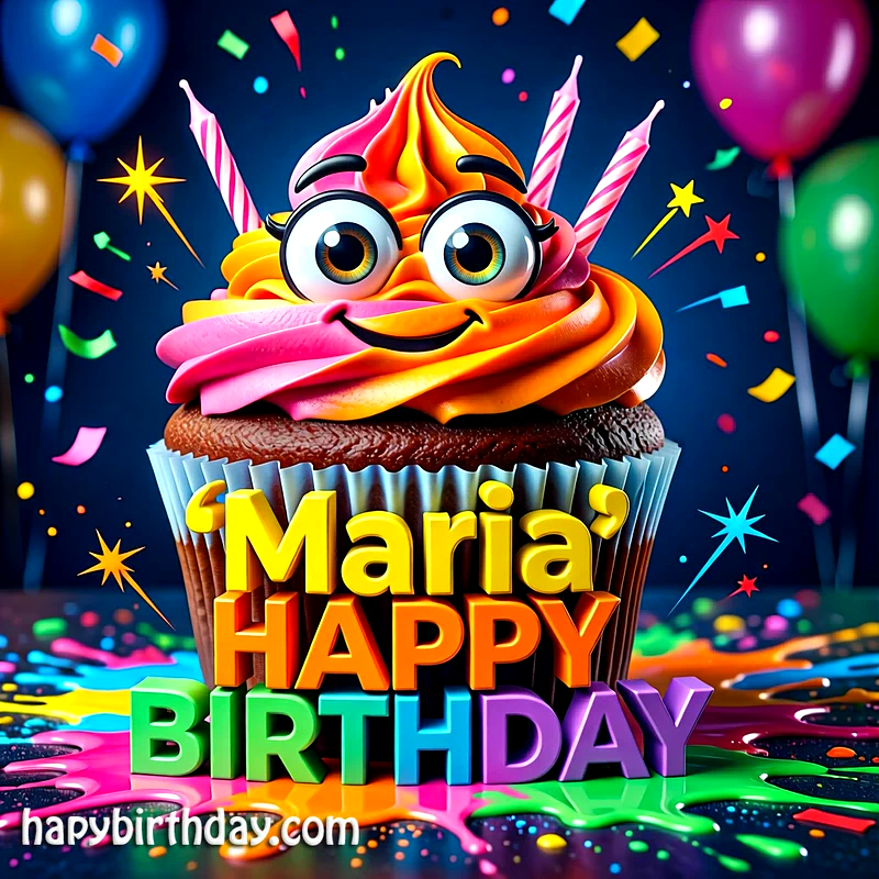 Download Free maria Happy Birthday Cake Picture HD