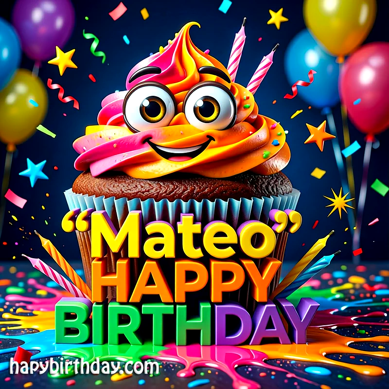 Download Free mateo Happy Birthday Cake Picture HD