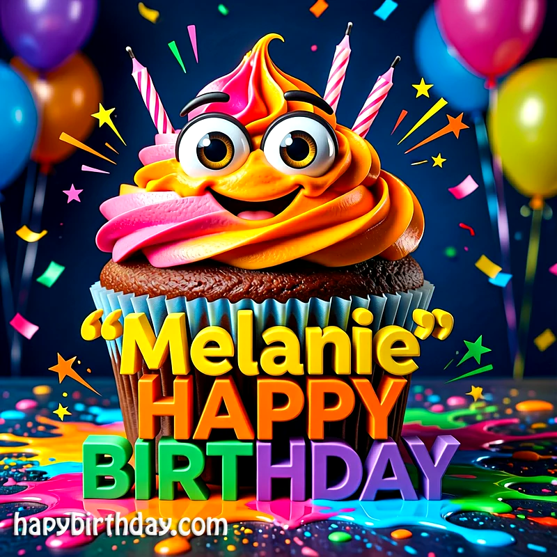 Download Free melanie Happy Birthday Cake Picture HD