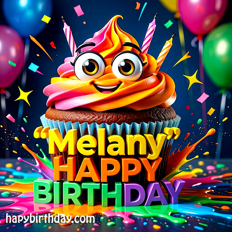 Download Free melany Happy Birthday Cake Picture HD