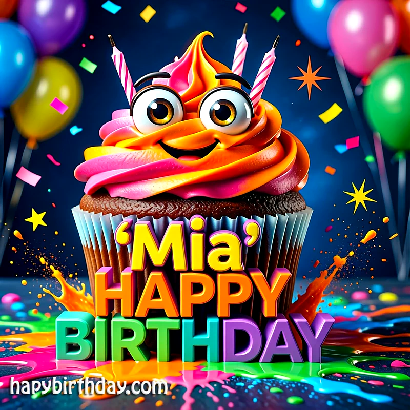 Download Free mia Happy Birthday Cake Picture HD