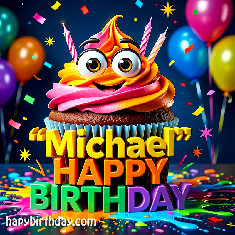 Download Free michael Happy Birthday Cake Picture HD