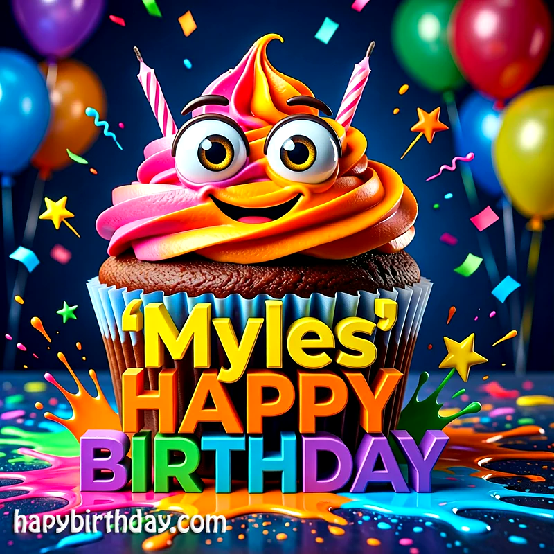 Download Free myles Happy Birthday Cake Picture HD