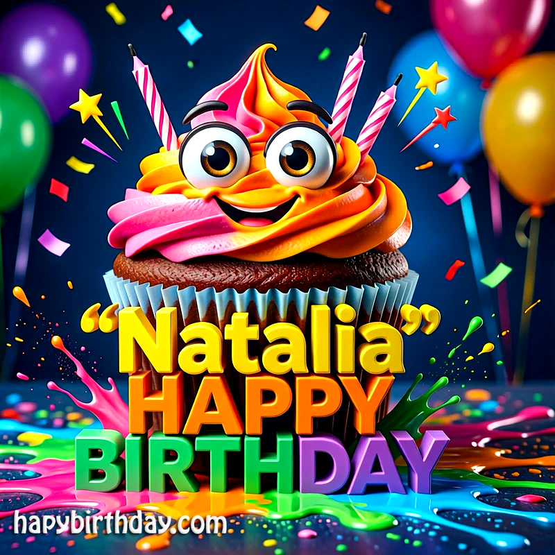 Download Free natalia Happy Birthday Cake Picture HD