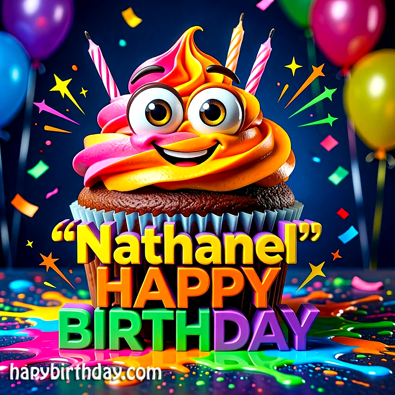 Download Free nathaniel Happy Birthday Cake Picture HD