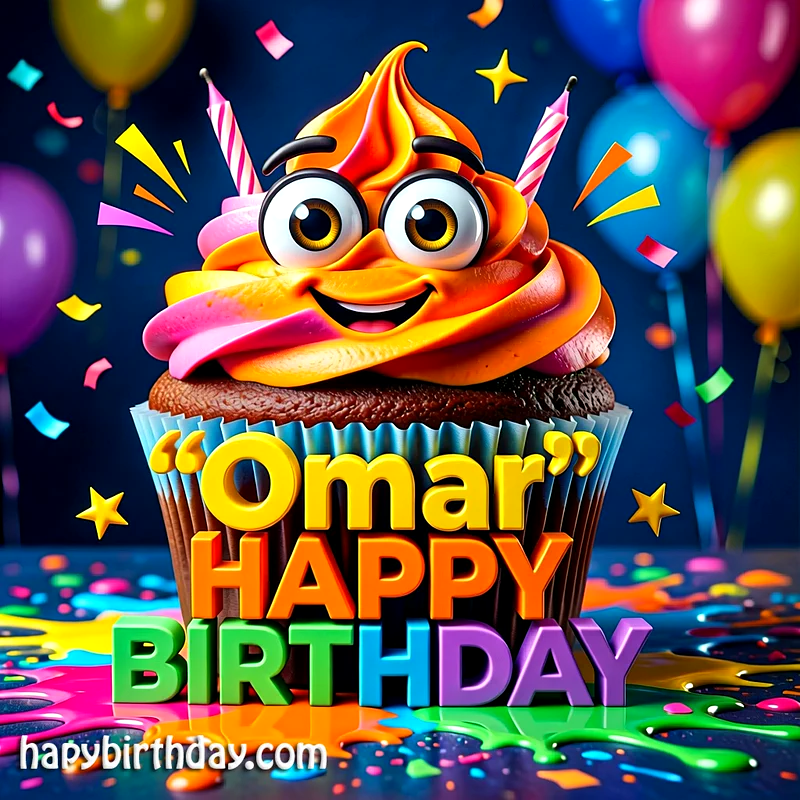 Download Free omar Happy Birthday Cake Picture HD