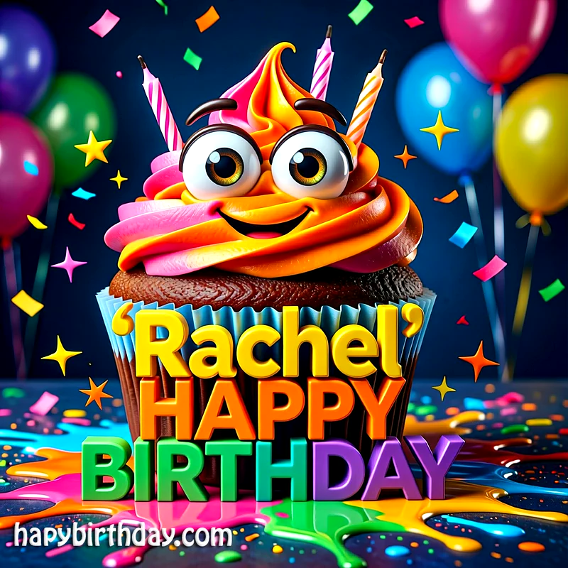 Download Free rachel Happy Birthday Cake Picture HD