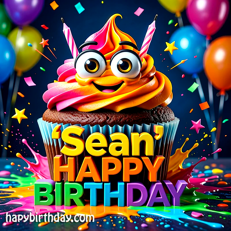 Download Free sean Happy Birthday Cake Picture HD