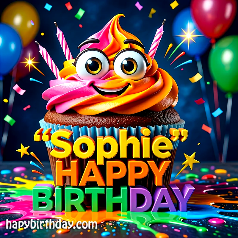 Download Free sophie Happy Birthday Cake Picture HD