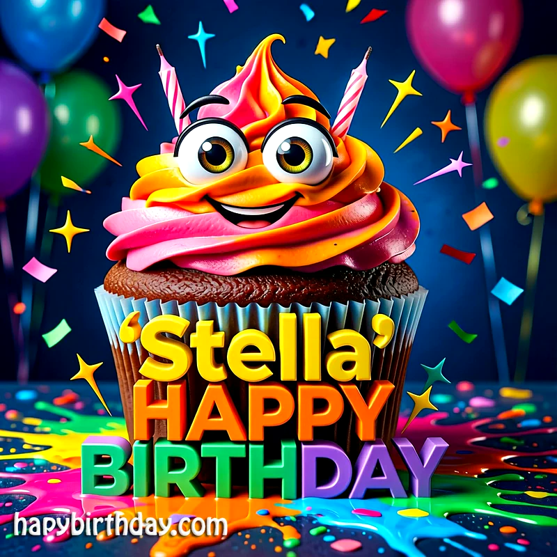 Download Free stella Happy Birthday Cake Picture HD