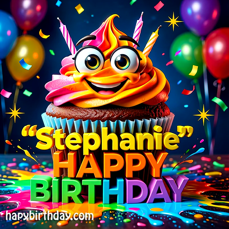 Download Free stephanie Happy Birthday Cake Picture HD