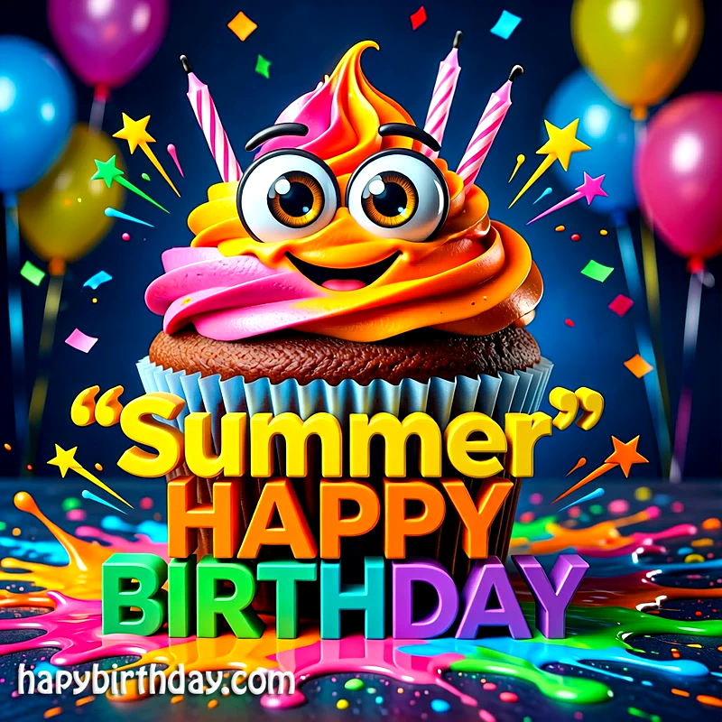 Download Free summer Happy Birthday Cake Picture HD