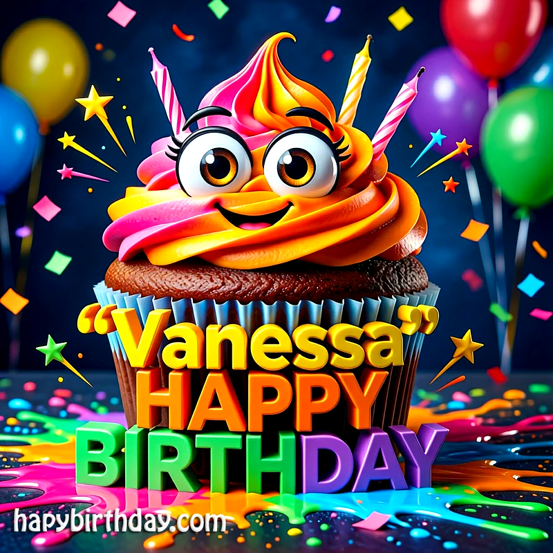 Download Free vanessa Happy Birthday Cake Picture HD