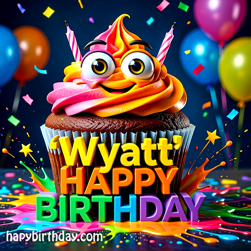Download Free wyatt Happy Birthday Cake Picture HD