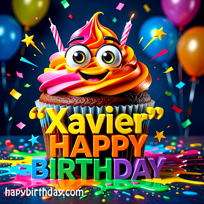 Download Free xavier Happy Birthday Cake Picture HD
