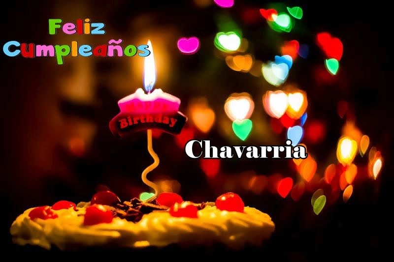 Feliz Cumpleanos Chavarria - Feliz Cumpleaños Chavarria