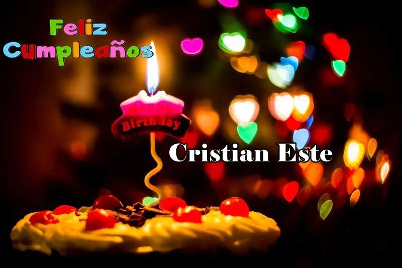Feliz Cumpleanos Cristian Estevez