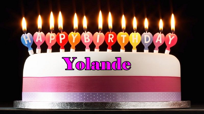 Happy Birthday Yolande