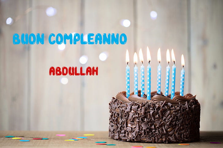 Tanti Auguri Abdullah Buon Compleanno