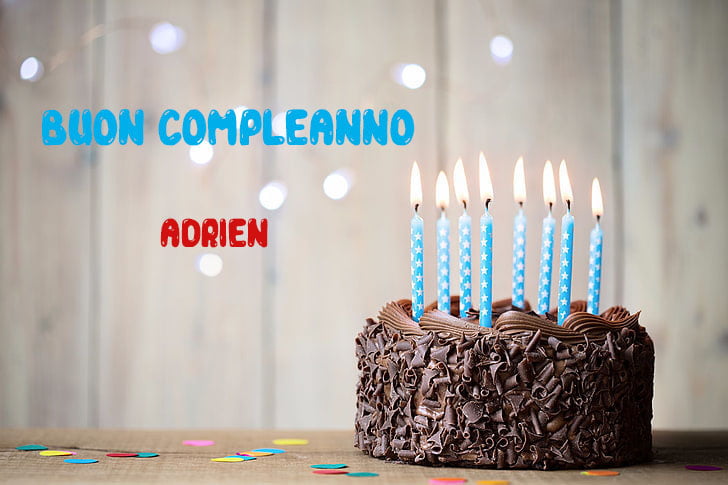 Tanti Auguri Adrien Buon Compleanno