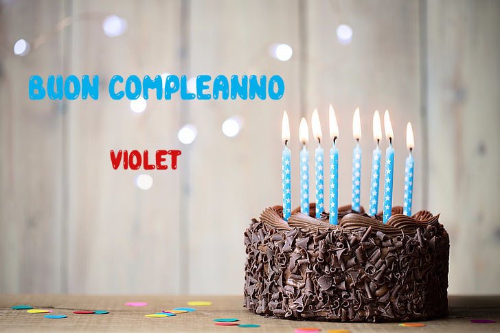 Tanti Auguri Violet Buon Compleanno