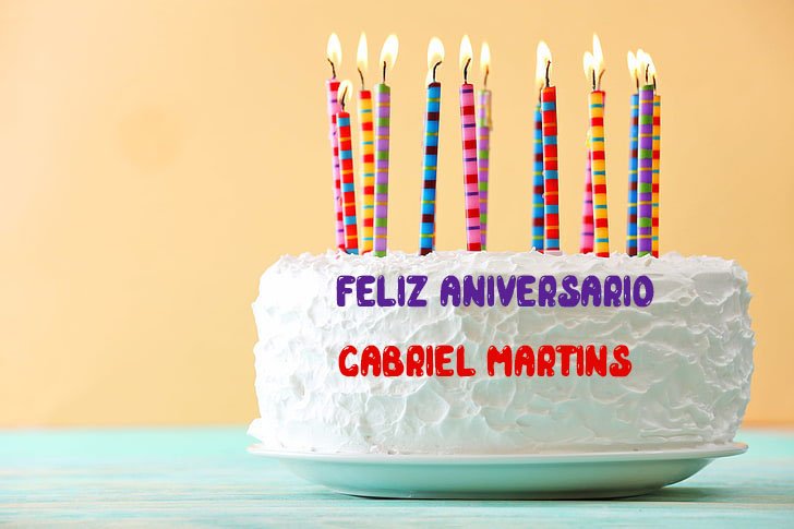 Feliz Aniversario Gabriel Martins
