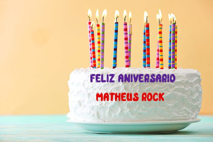 Feliz Aniversario Matheus rock