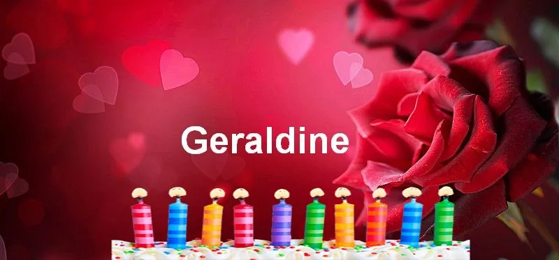 Alles Gute zum Geburtstag Geraldine