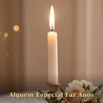 Mensagem para alguém especial com buquê de copos-de-leite e rosas em tom suave