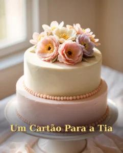 Cartão de Aniversário para Tia