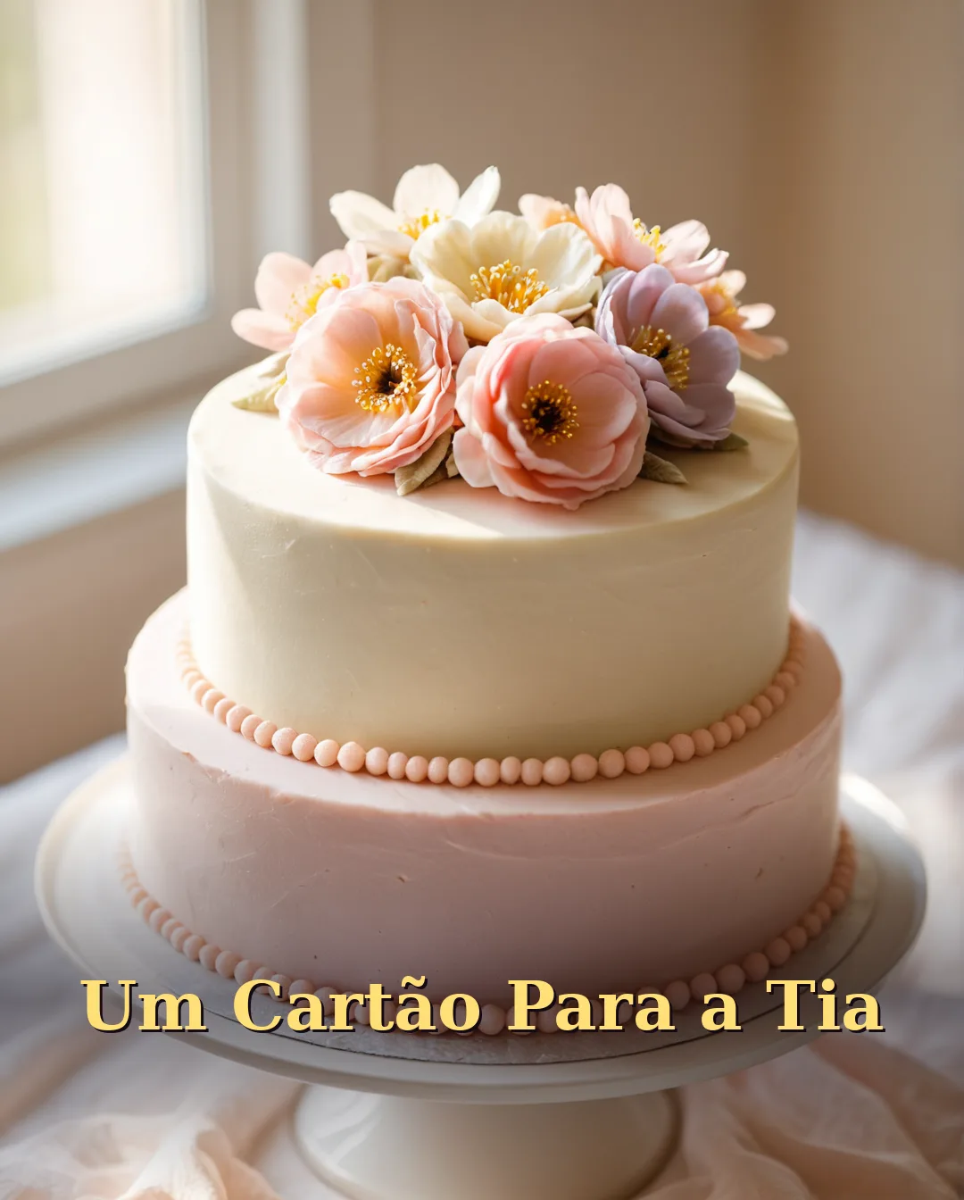 Cartão de Aniversário para Tia