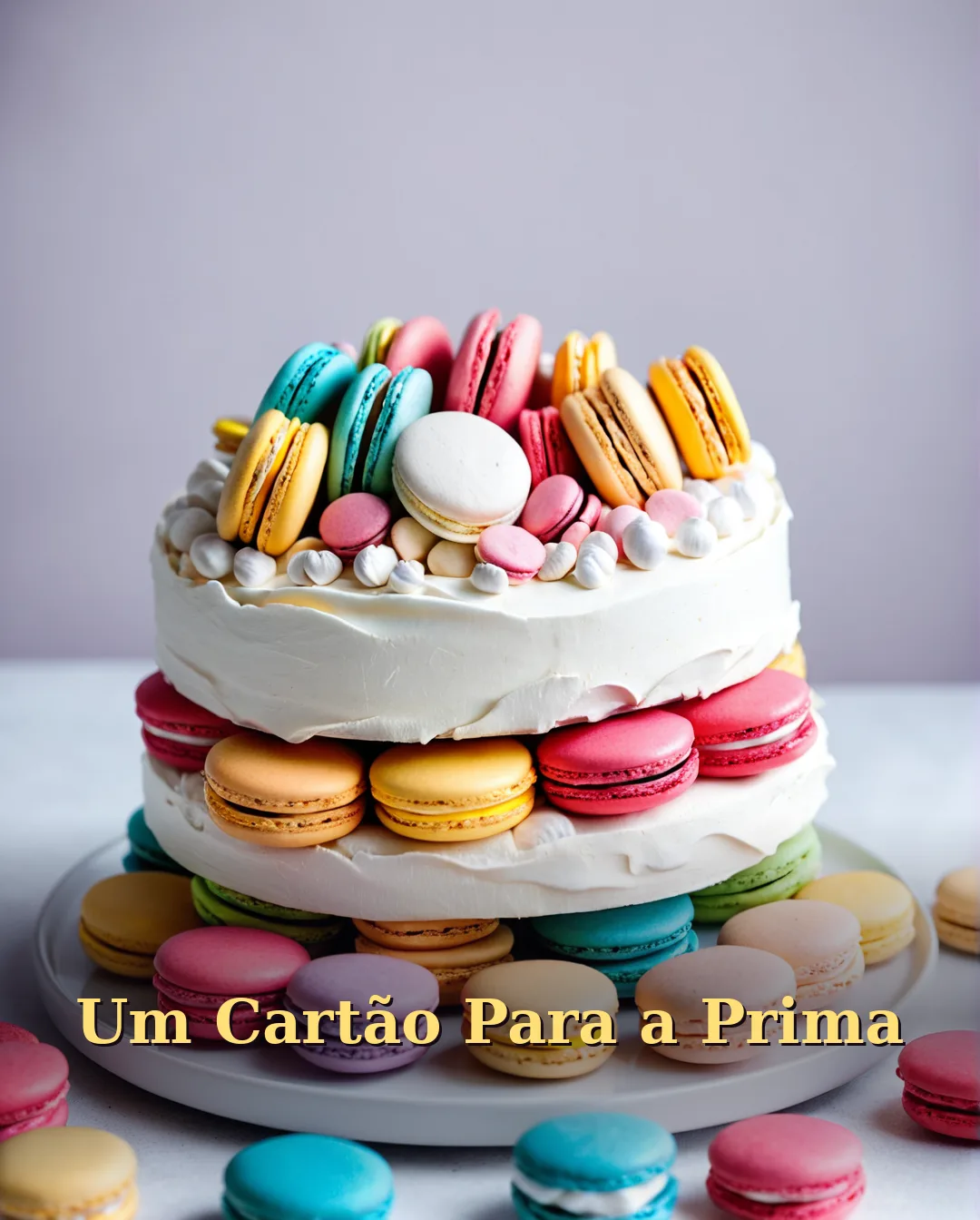 Cartão Virtual de Aniversário para Prima