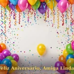 Imagem de mensagem de aniversário para amiga distante para baixar e compartilhar no WhatsApp