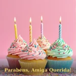 Imagem de linda mensagem de aniversário para amiga para baixar e compartilhar no WhatsApp