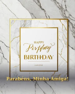 Parabéns para Amiga de Trabalho