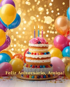 Mensagem de Feliz Aniversário para Amiga Abençoada