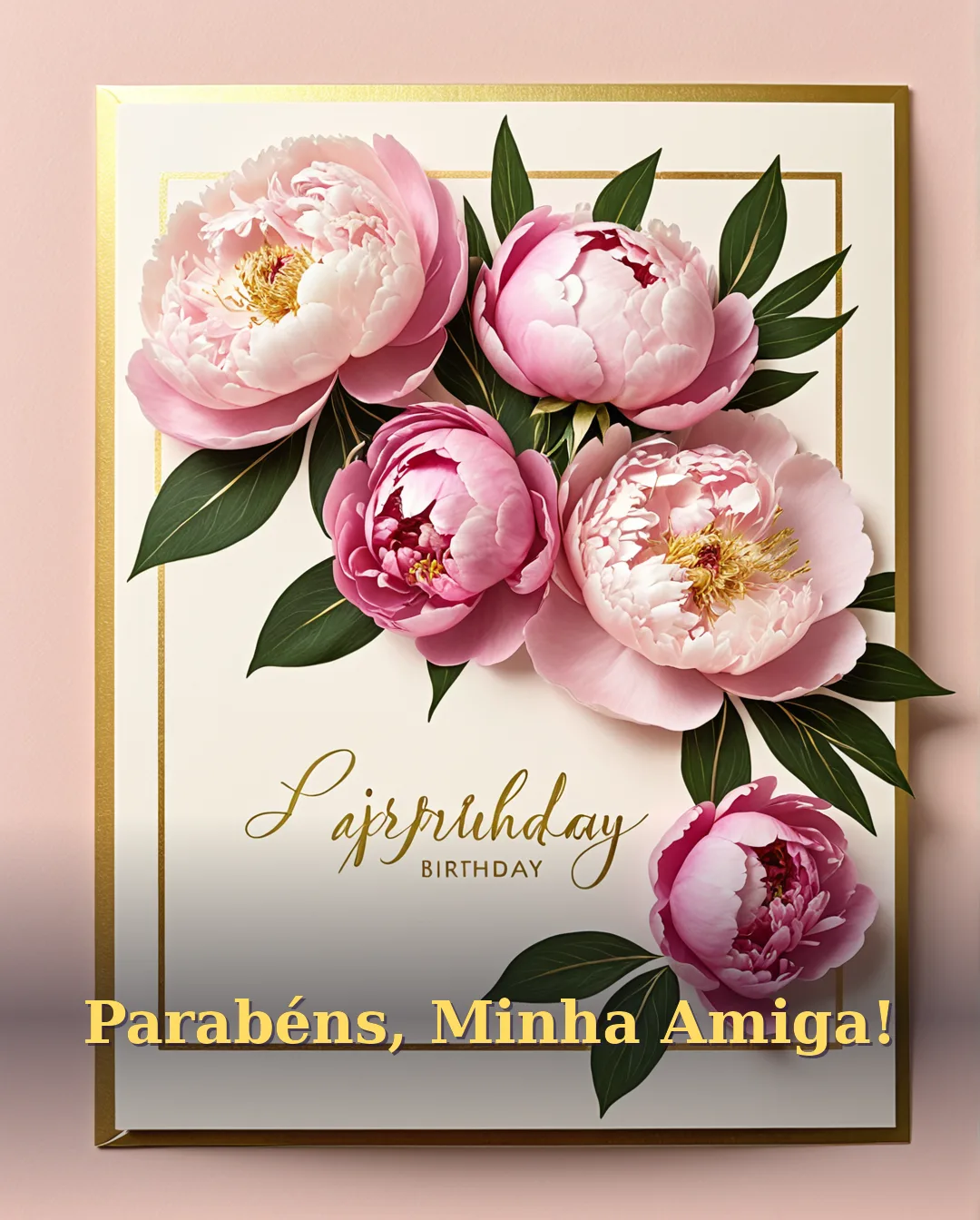 Parabéns para Amiga que É Como Irmã
